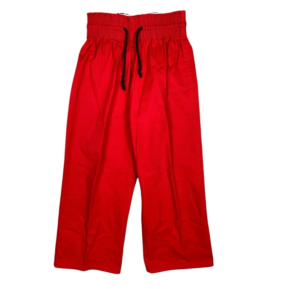 CENTURY Martial Arts Red Wide-Leg Unisex Size 2 Student Pants